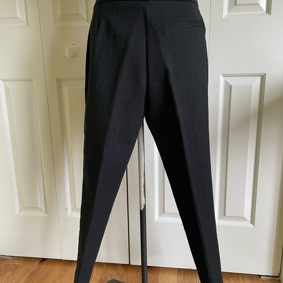 AXARA Women Black Cropped Pants 2/36 France NWOT - Picture 5 of 8